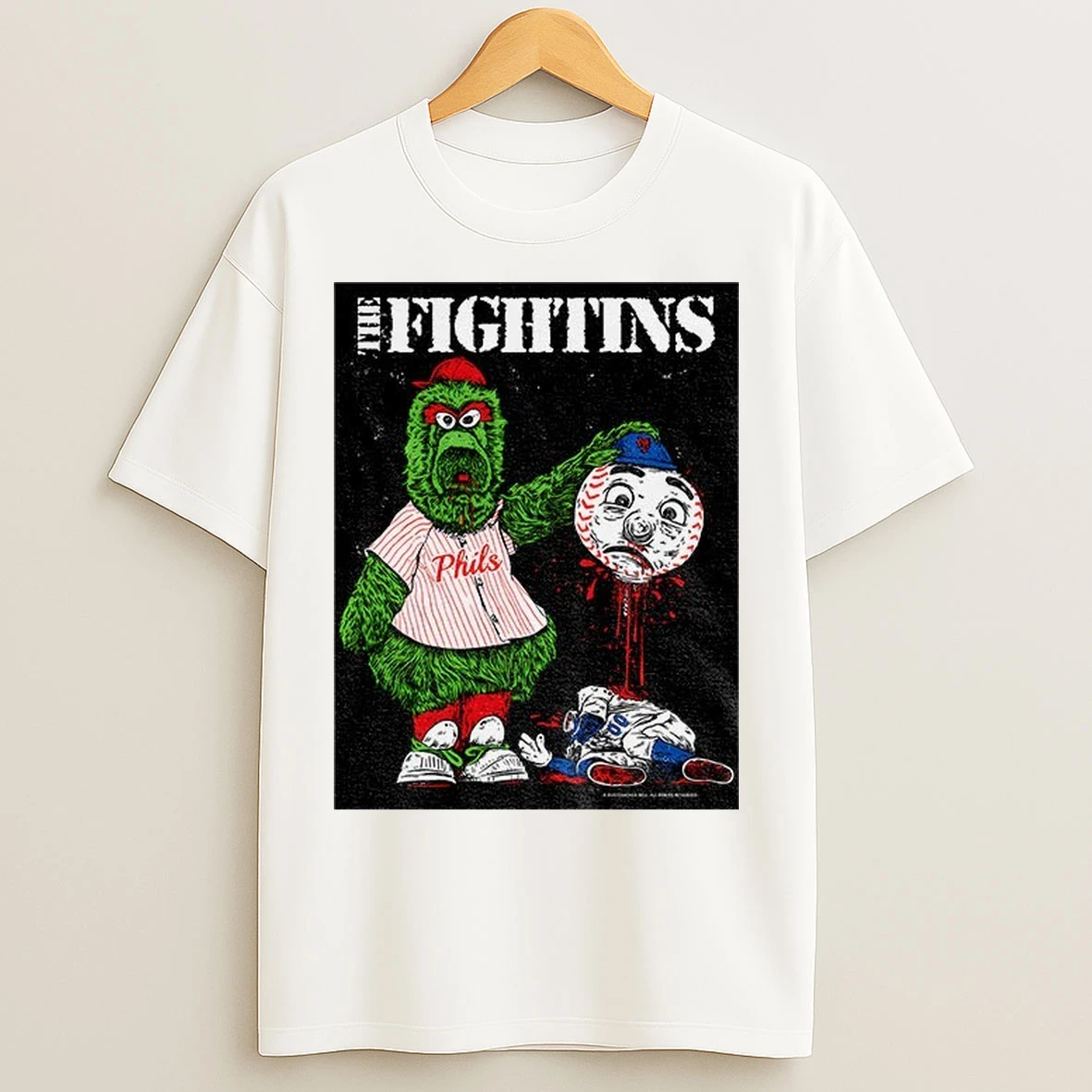 Phillie Phanatic Philadelphia Phillies Get Mr Met New York Mets The Fightins Mlb Baseball T Shirts