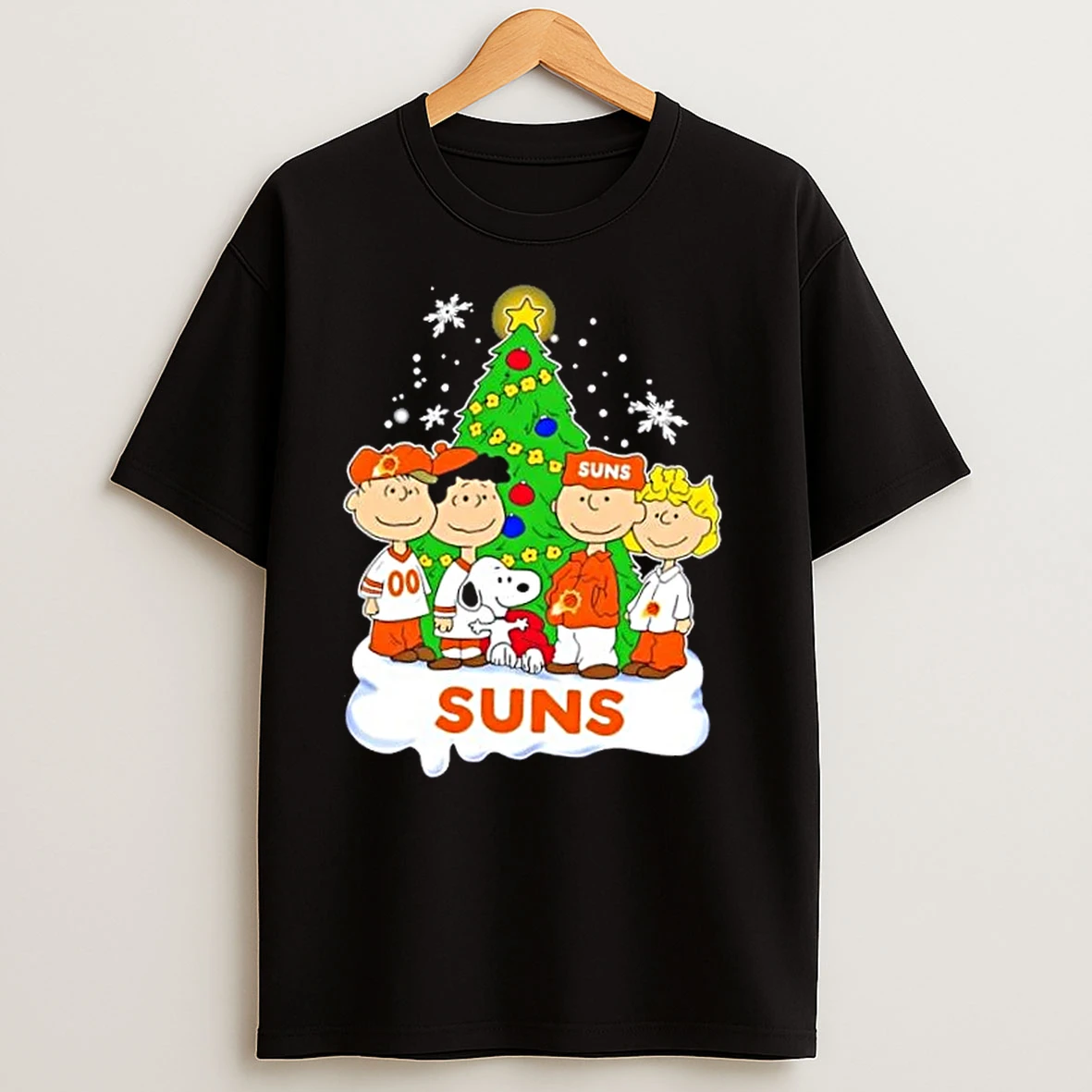 Phoenix Suns X Peanuts Snoopy And Friends Christmas Tree T Shirts