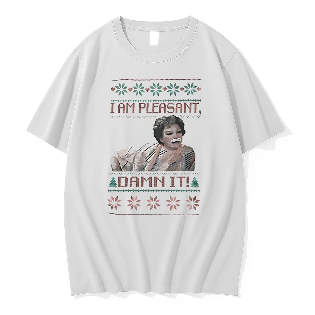Phyllis Diller I Am Pleasant Damn It Christmas Shirts