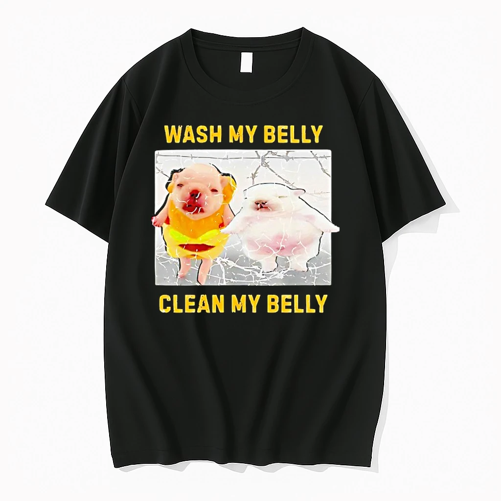 Pibble Wash My Belly Clean My Belly Meme Shirts