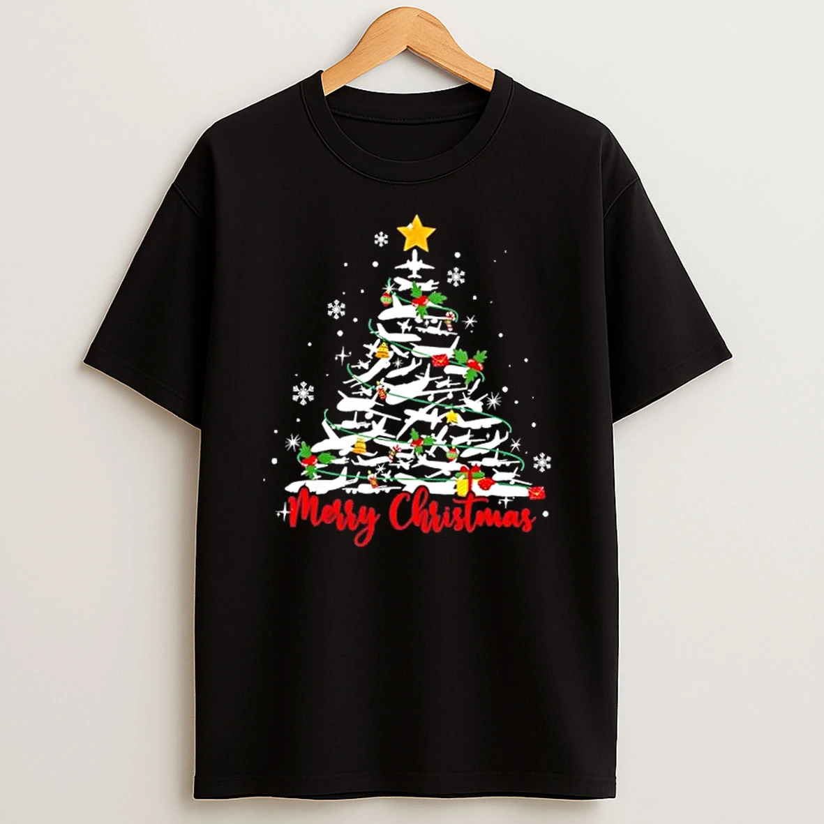 Pilot Airplane Christmas Tree Likely Shirts