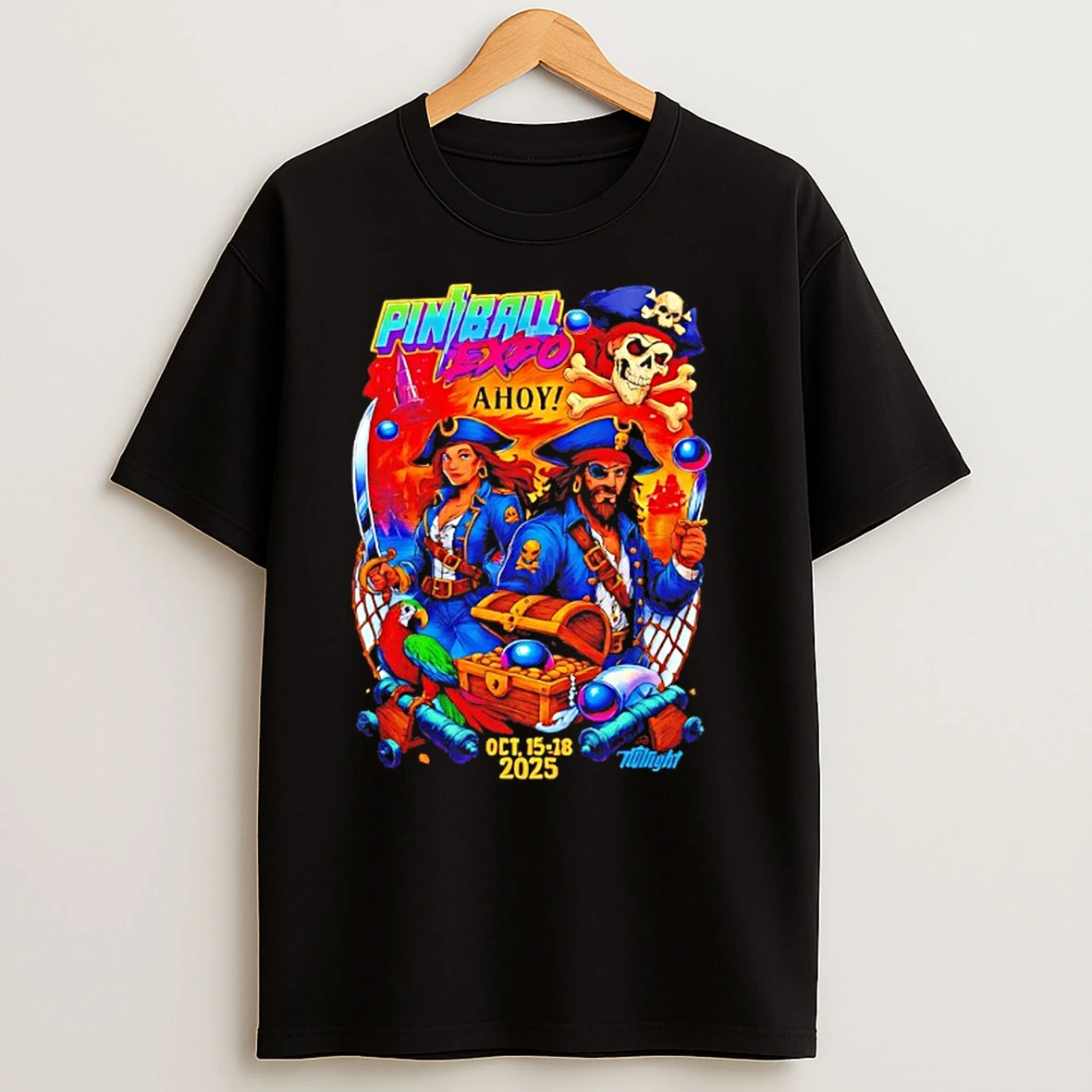 Pinball Expo Oct 15 18 2025 Chicago Il Pirate T Shirts