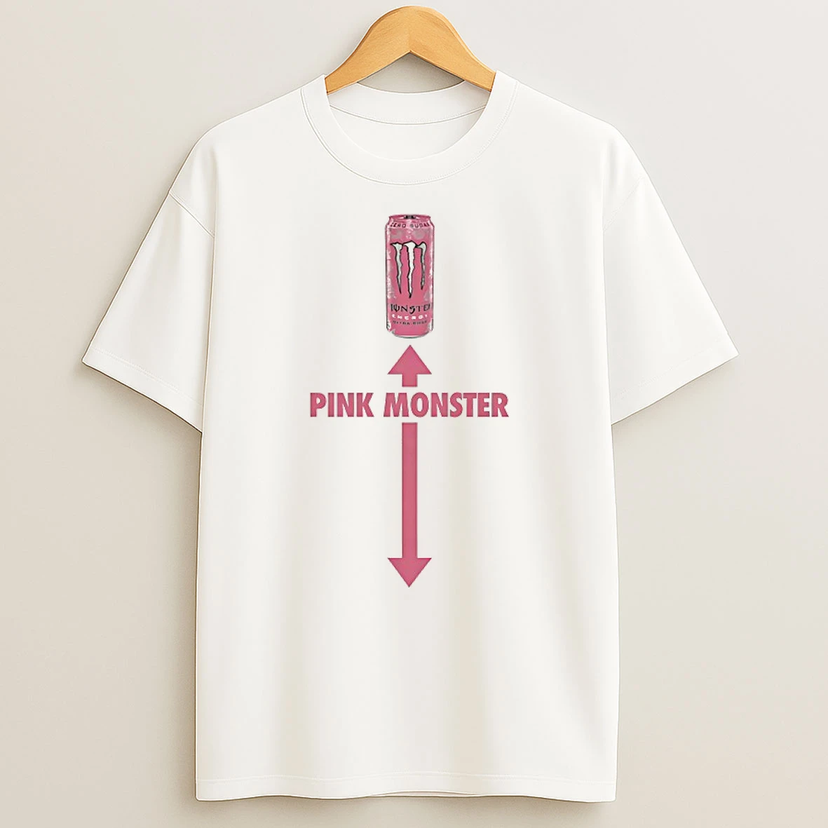 Pink Monster Below Shirts