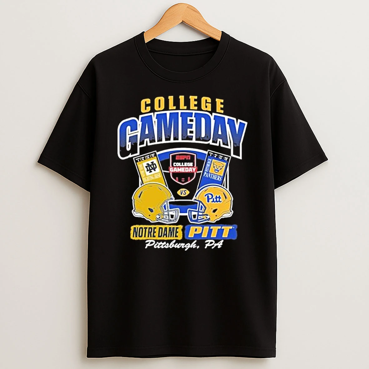 Pitt Panthers Football College Gameday Vs Notre Dame Ticket 2025 Shirts