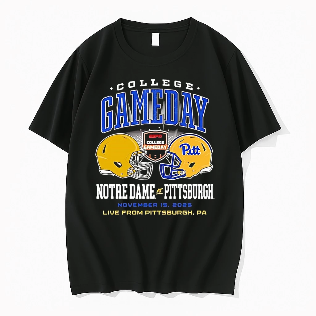 Pitt Panthers Vs Notre Dame Fighting Irish College Gameday Helmet Matchup Shirts