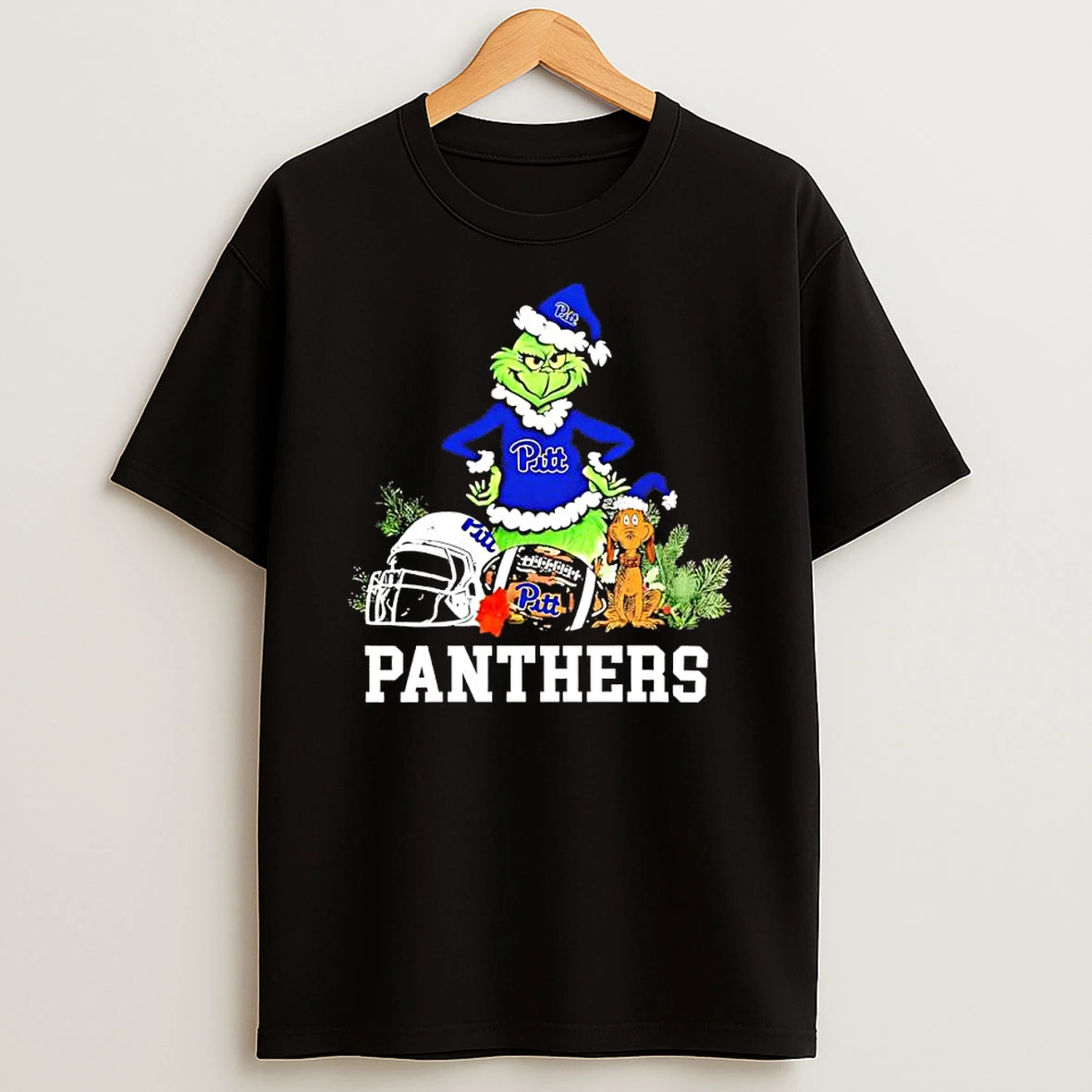 Pittsburgh Panthers The Grinch And Max Helmet Christmas 2025 Shirts
