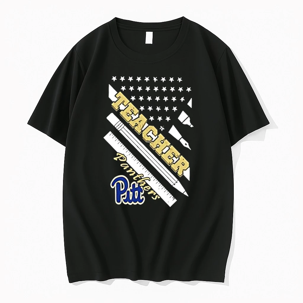 Pittsburgh Panthers X Teacher American Flag Shirts