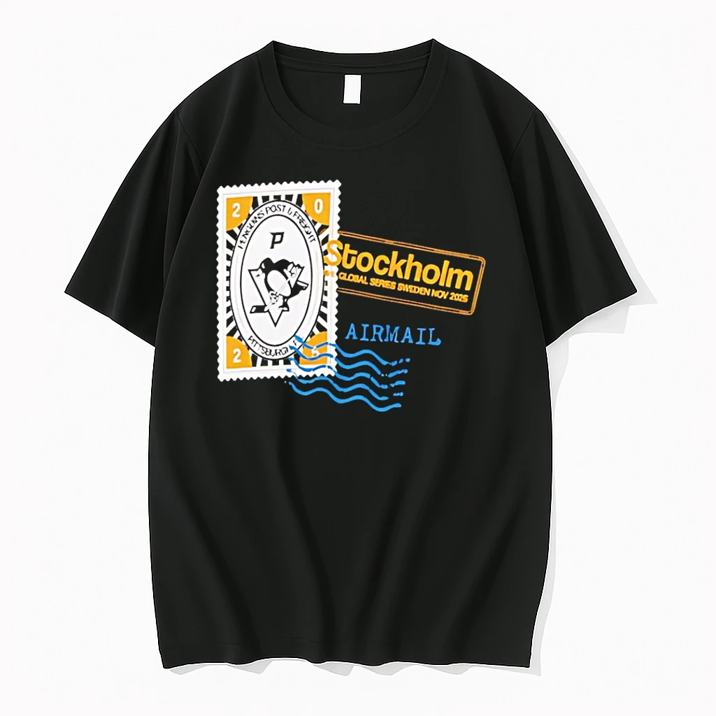 Pittsburgh Penguins 2025 Nhl Global Series Hometown To Stockholm Legacy Shirts