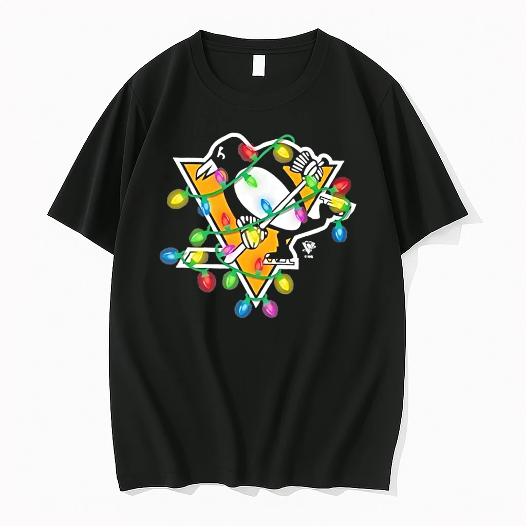 Pittsburgh Penguins Logo Holiday Christmas Lights Shirts