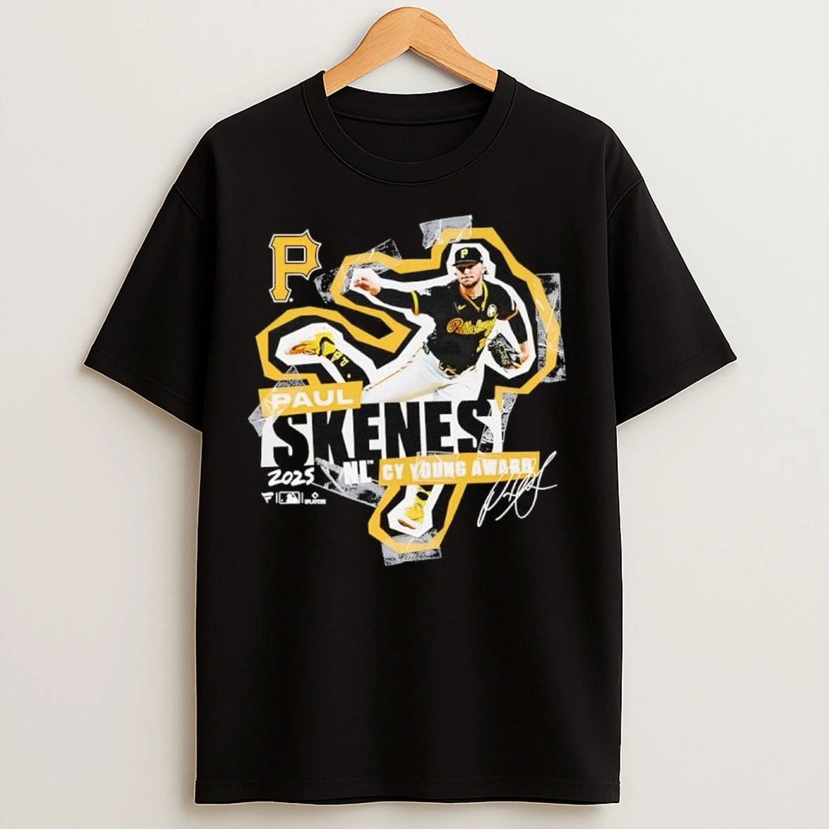 Pittsburgh Pirates Paul Skenes 2025 National League Cy Young Award Winner T Shirts