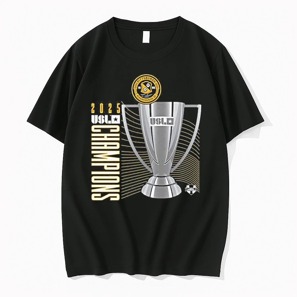 Pittsburgh Riverhounds Sc 2025 Usl Champions Locker Room Shirts