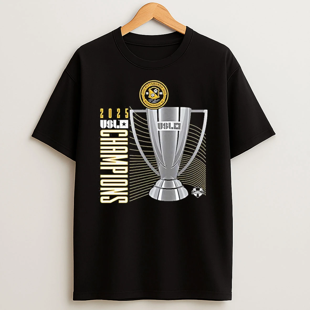 Pittsburgh Riverhounds Sc 2025 Usl Championship Final Champions Shirts