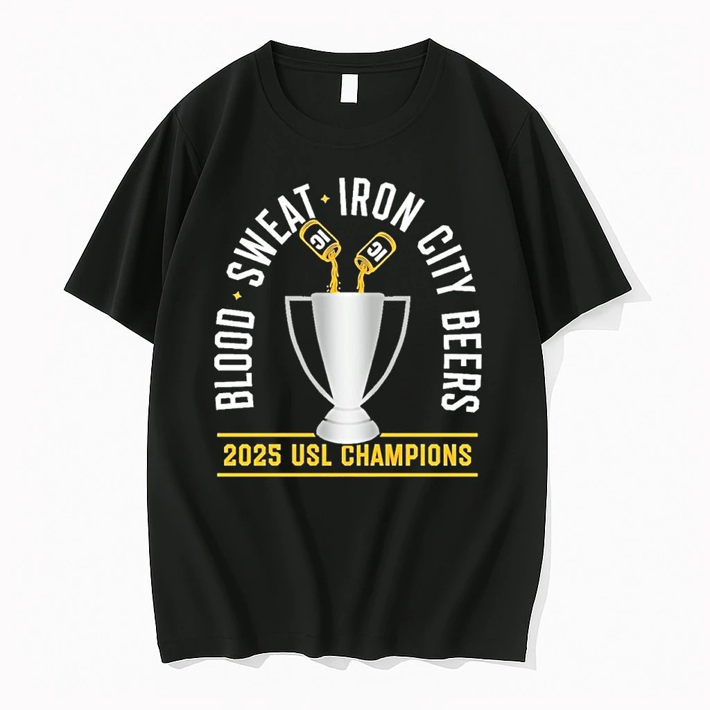 Pittsburgh Riverhounds Sc Blood Sweat Iron City Beers 2025 Usl Champions Shirts