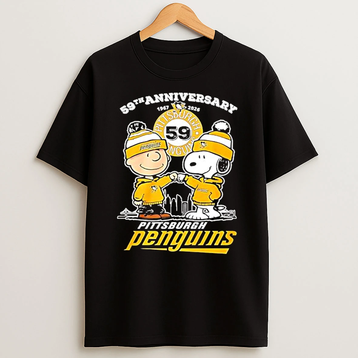 Pittsburgh Steelers 59th Anniversary 1967 2026 Snoopy Peanuts Shirts