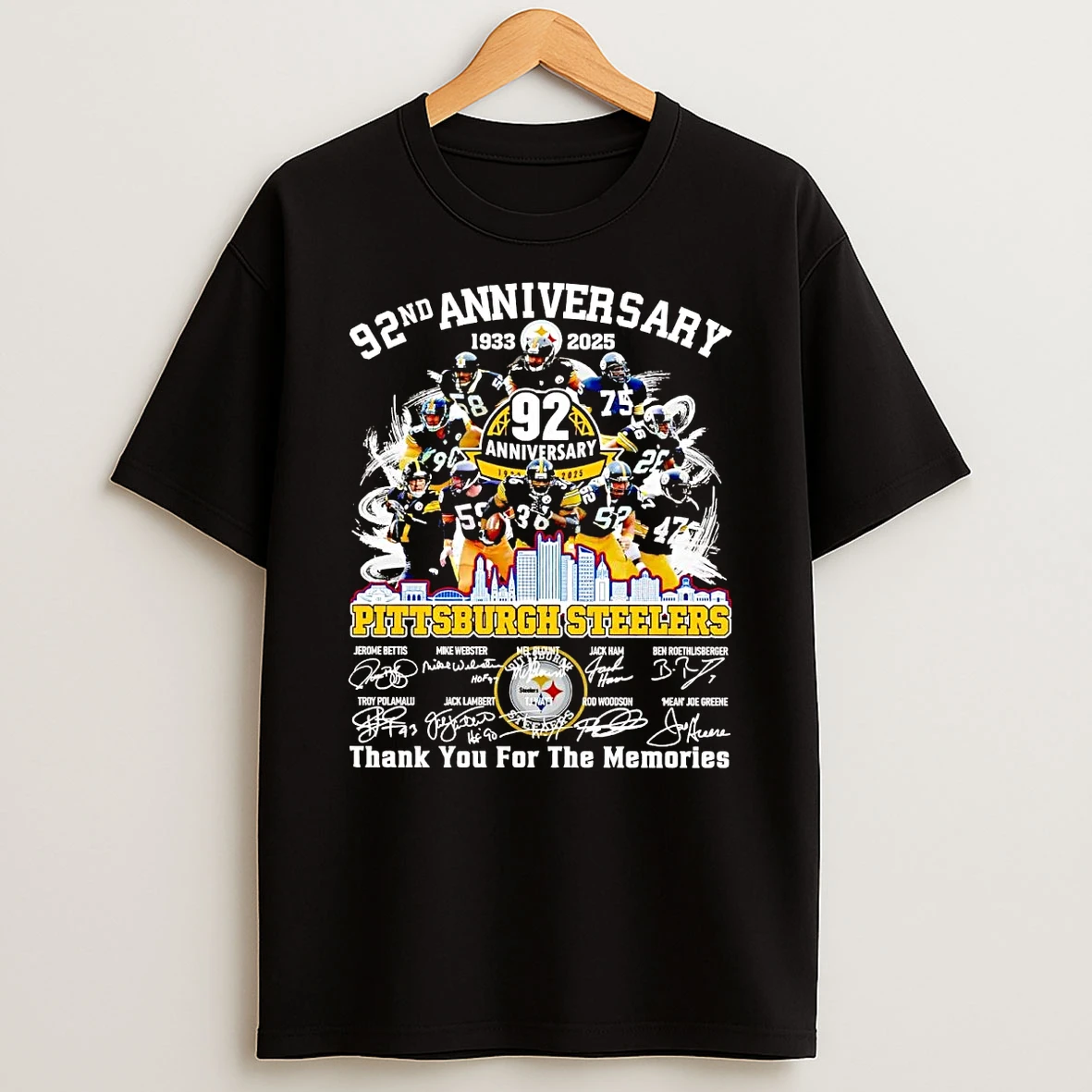 Pittsburgh Steelers 92th Anniversary 2026 Thank You For The Memories Shirts