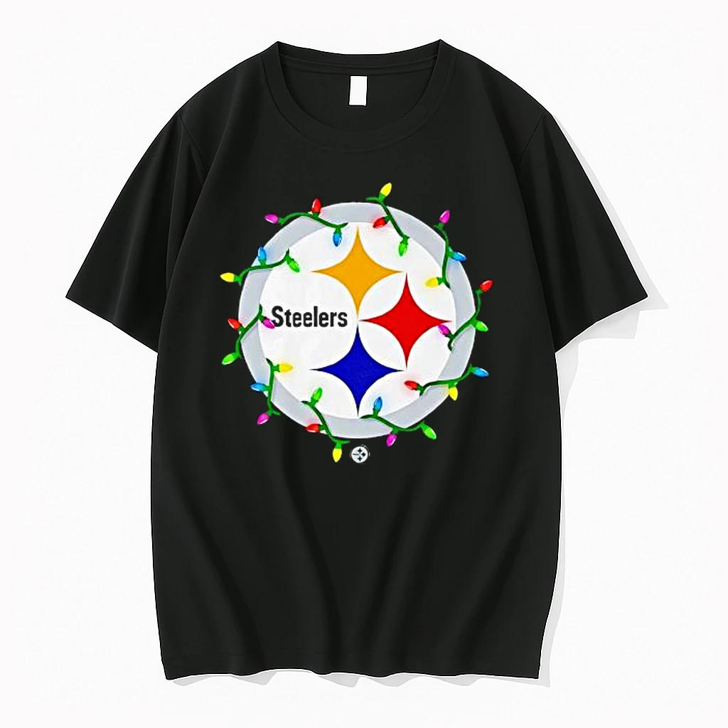 Pittsburgh Steelers Logo Holiday Lights Shirts