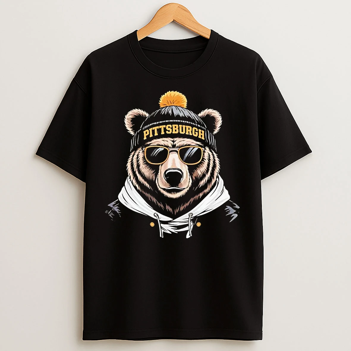Pittsburgh Steelers Bear T Shirts
