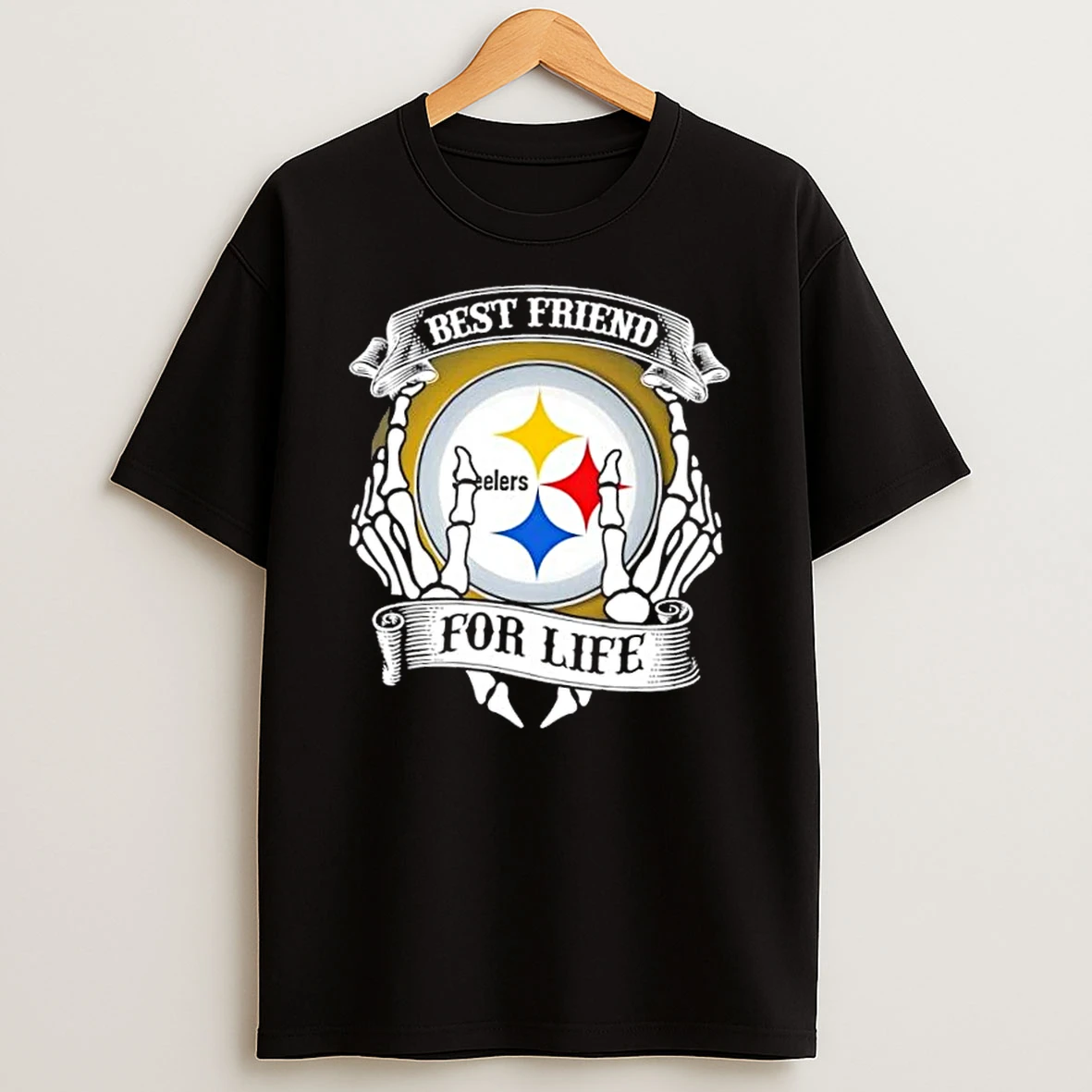 Pittsburgh Steelers Football Best Friend For Life Hands Bones Shirts