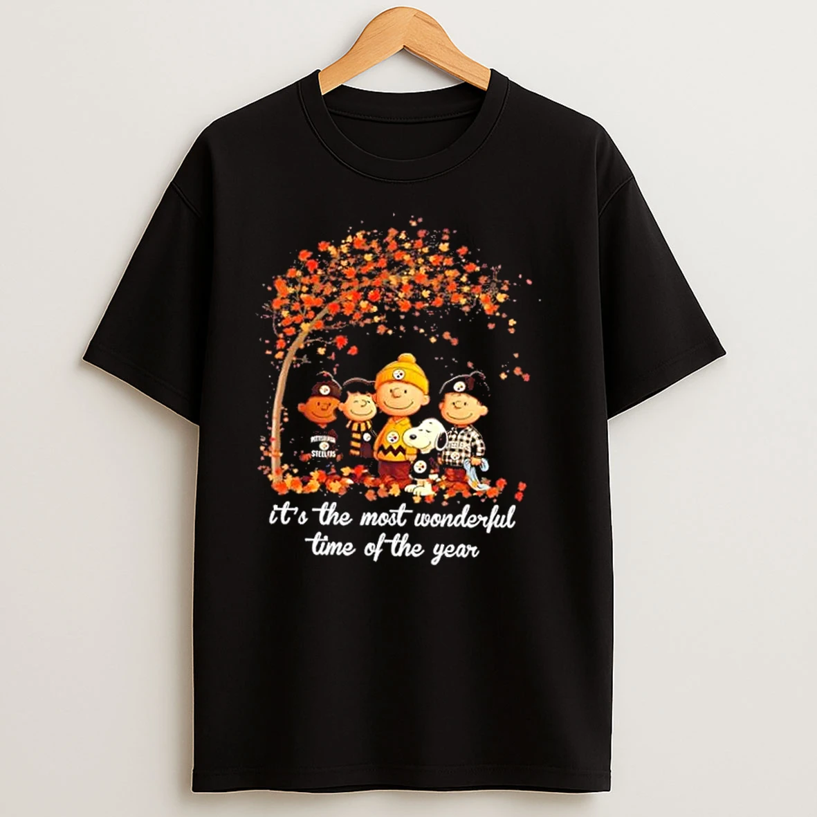 Pittsburgh Steelers The Peanuts The Most Wonderful Time Of The Year T Shirts