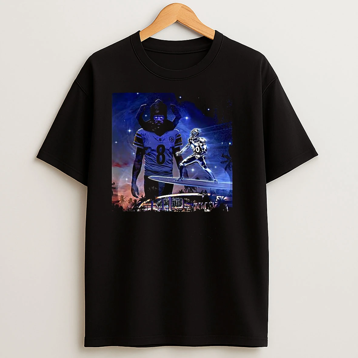 Pittsburgh Steelers Vs Los Angeles Chargers Nfl Silver Surfer Vs Galactus T Shirts