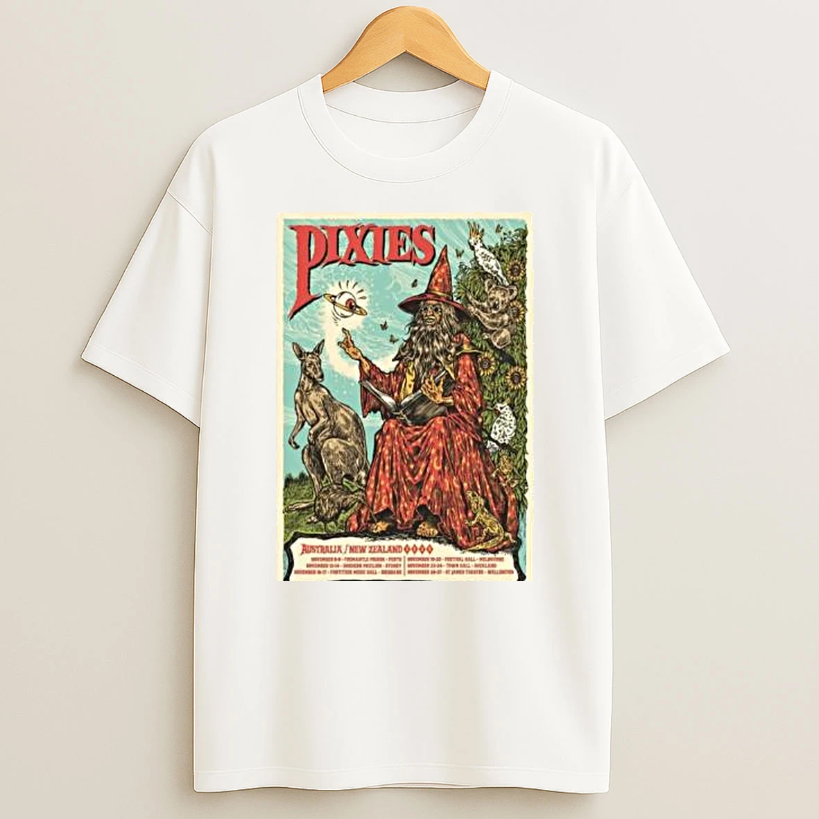 Pixies Australia New Zealand November 2025 Shirts