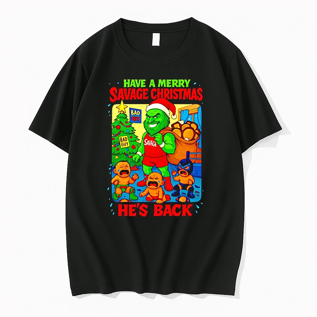 Pj Savage Have A Merry Savage Christmas Hes Back Wrestling Shirts