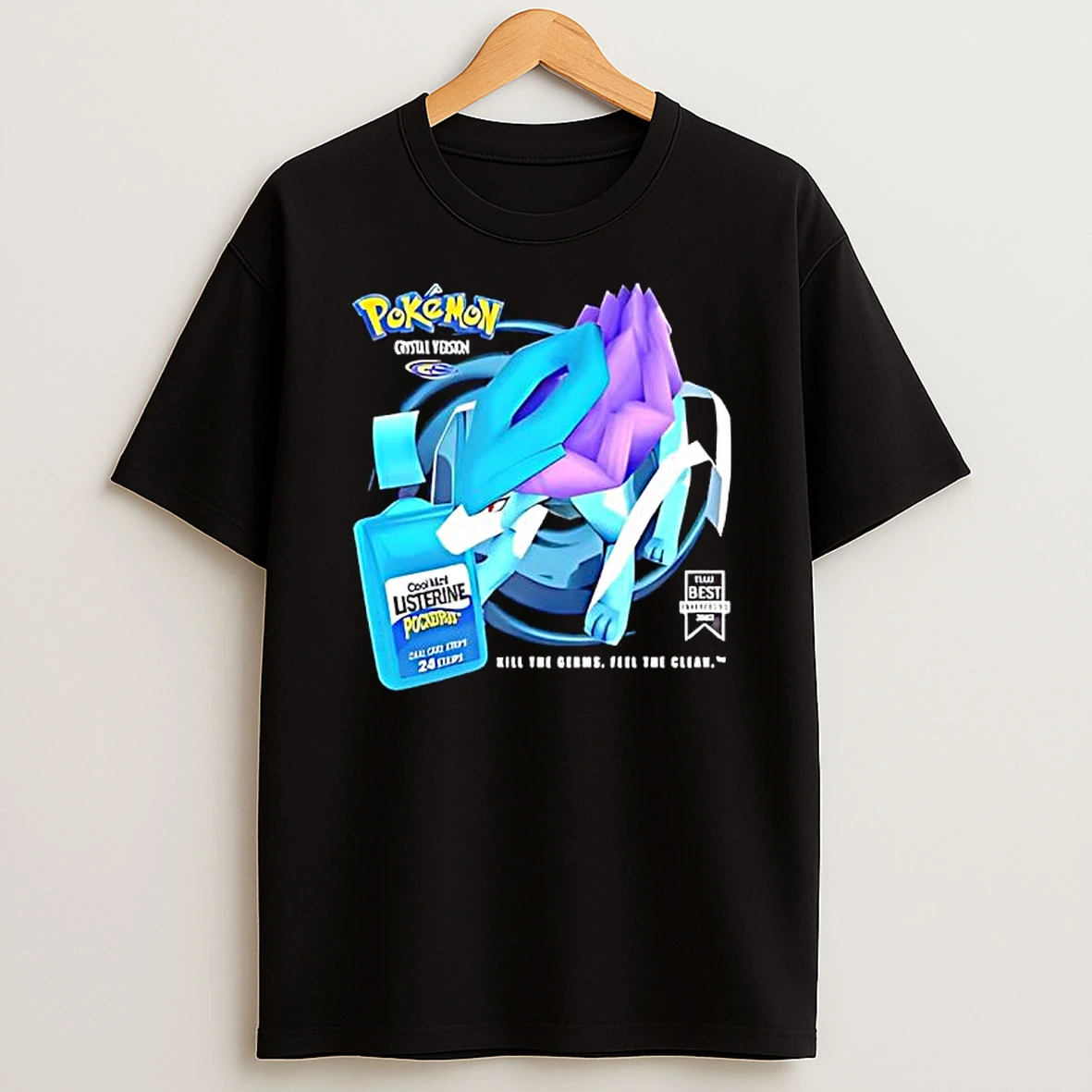 Pokemon Suicune Crystal Version And Listerine Pocketpaks Shirts