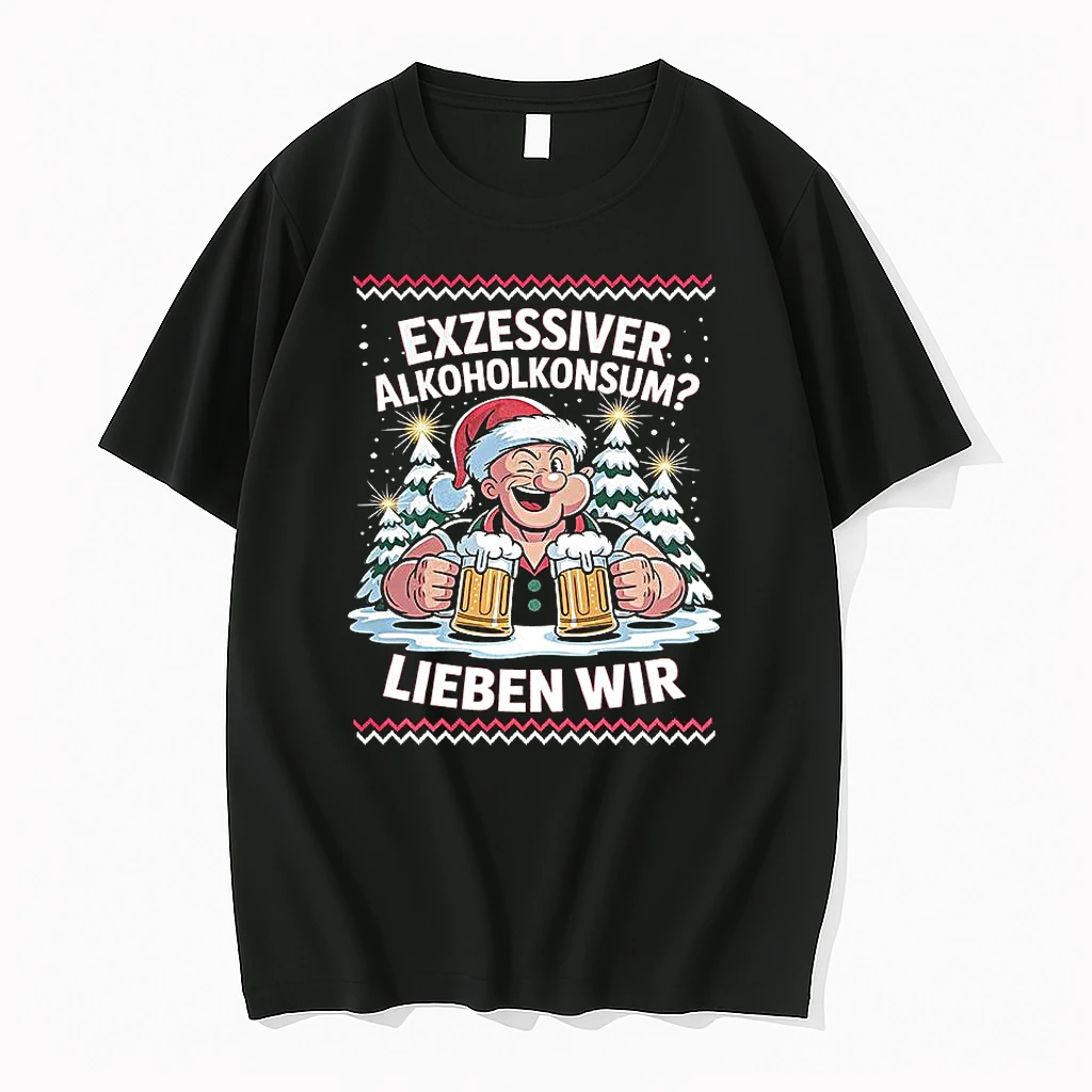 Popeye Santa Hat Exzessiver Alkoholkonsum Lieben Wir Ugly Christmas Shirts