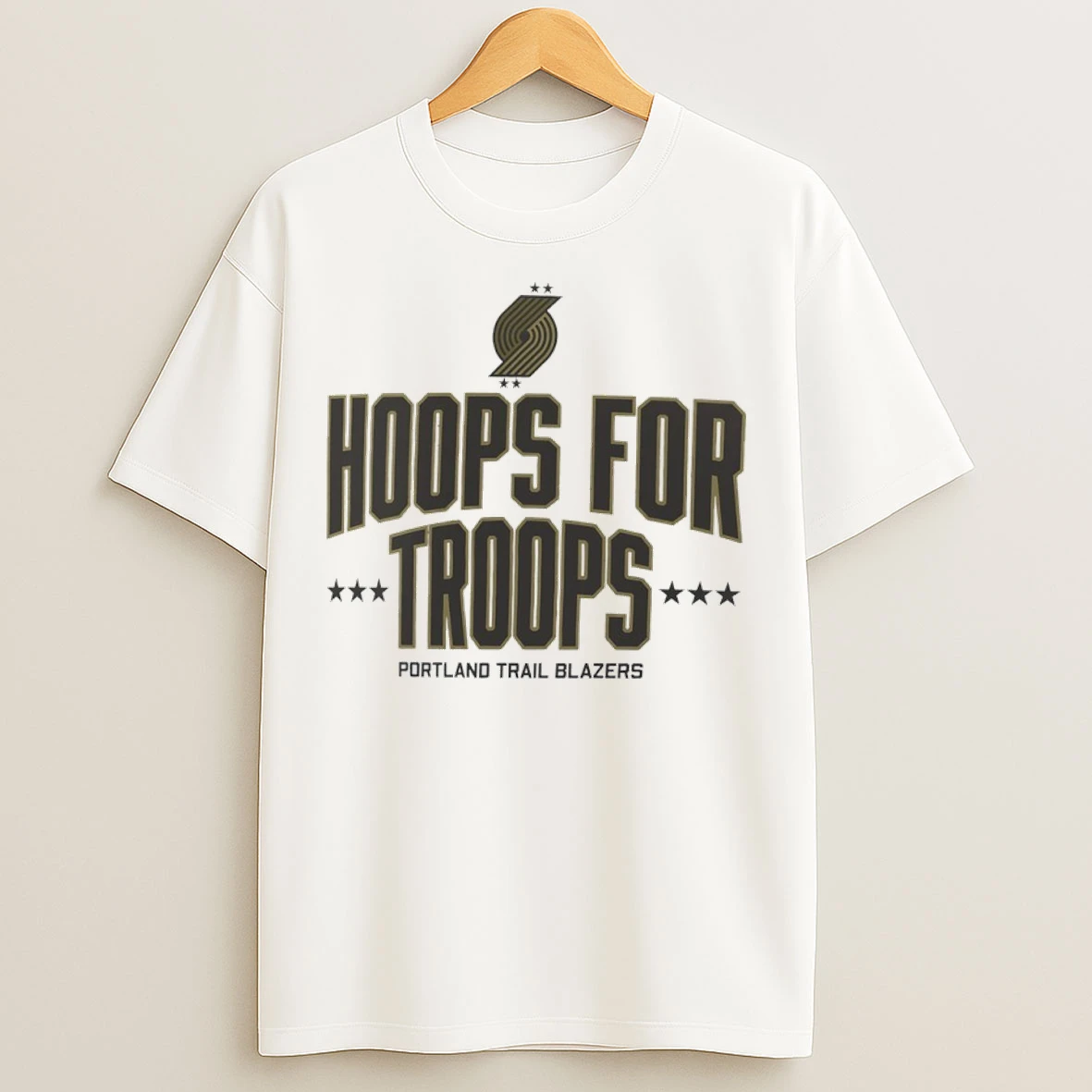 Portland Trail Blazers Hoops For Troops T Shirts