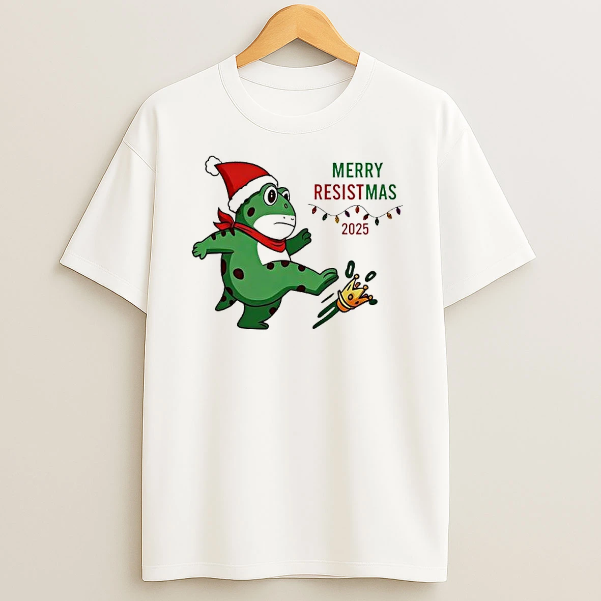 Portland Protest Frog Merry Resistmas Shirts