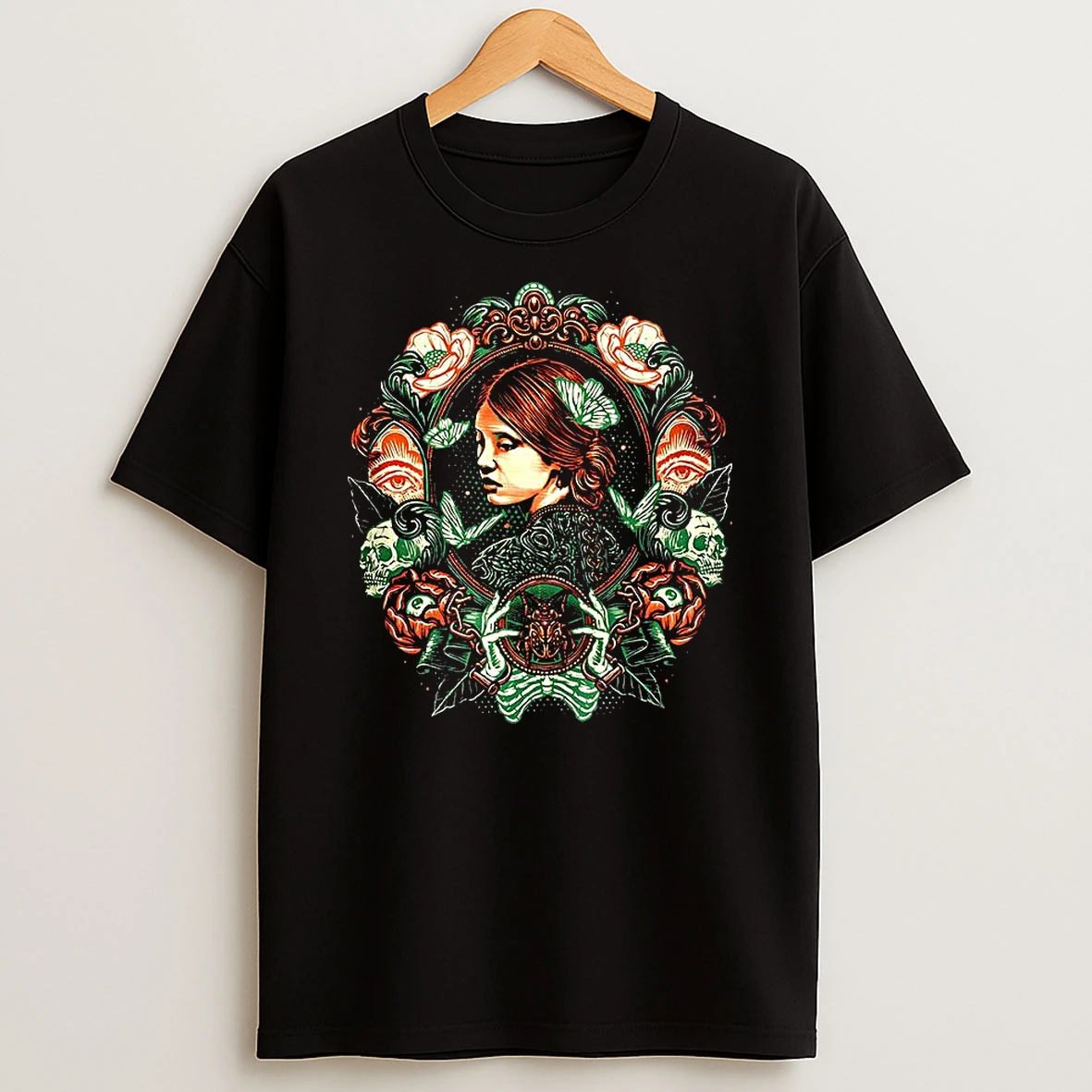 Portrait Of The Bride Vintage Frame Shirts