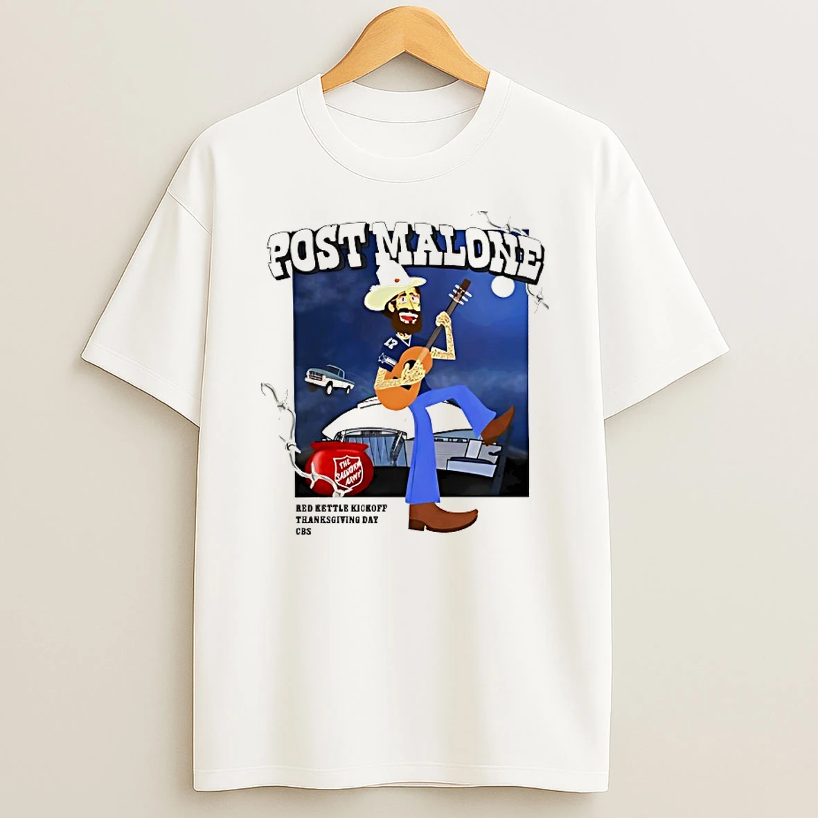 Post Malone Red Kettle Kickoff Thanksgiving Day Shirts