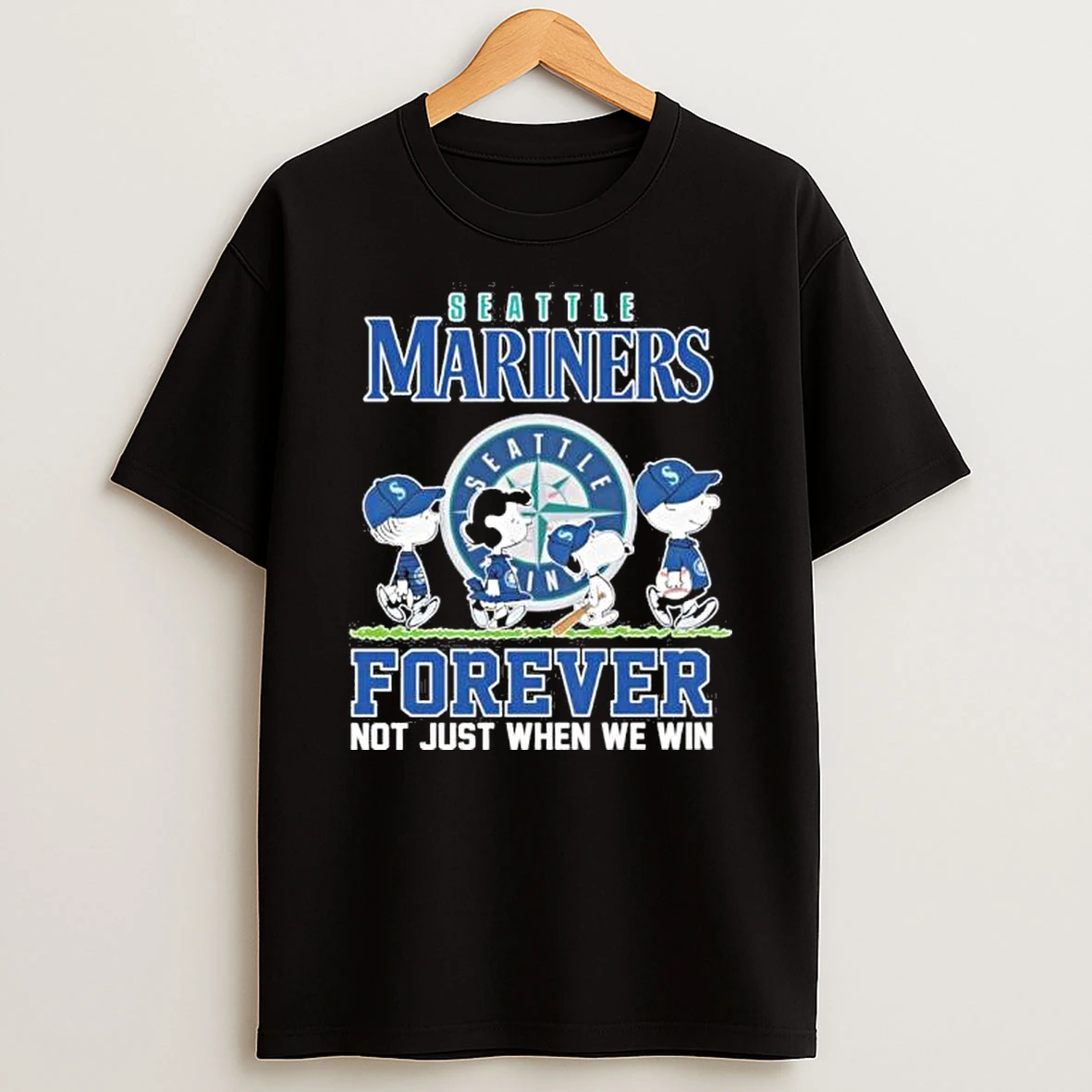 Postseason The Peanuts X Seattle Mariners Forever Not Just When We Win Shirts
