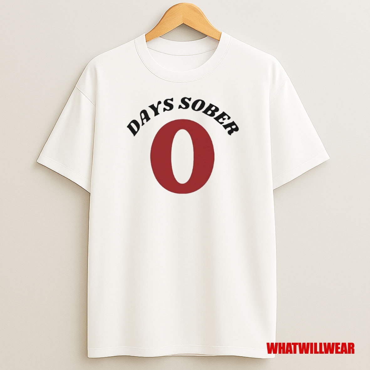 Premium 0 Days Sober Circle Sweatshirt Tee