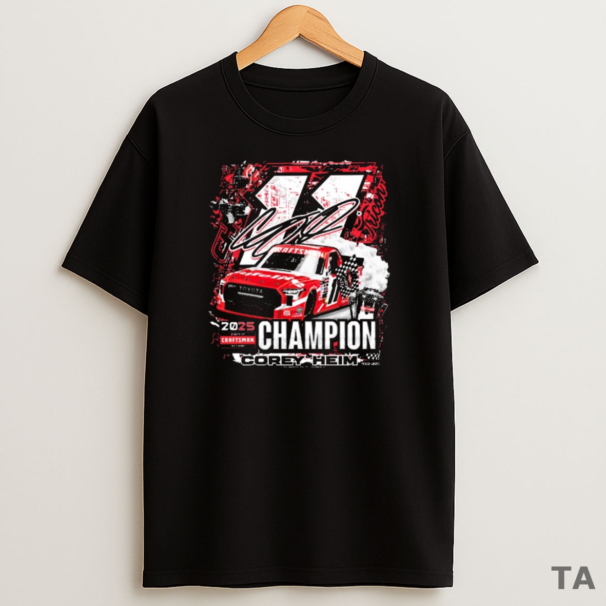 Premium 2025 Corey Heim Championship Nascar Craftsman Truck Series Signature Sweatshirt Tee