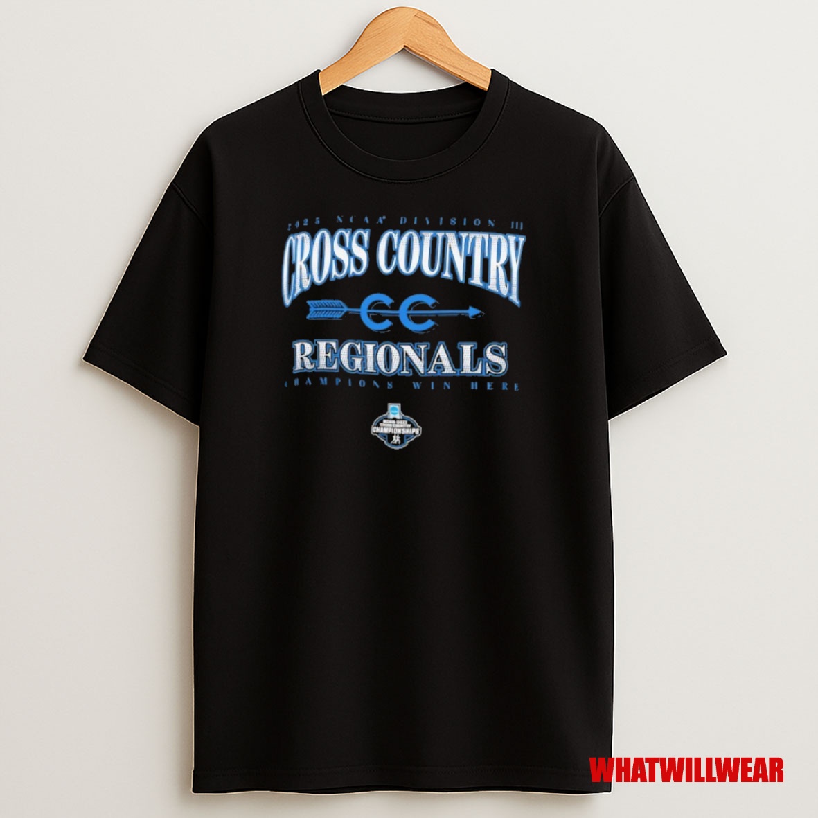 Premium 2025 Ncaa Division Iii Cross Country Regionals Champions Win Here Logo Sweatshirt Tee