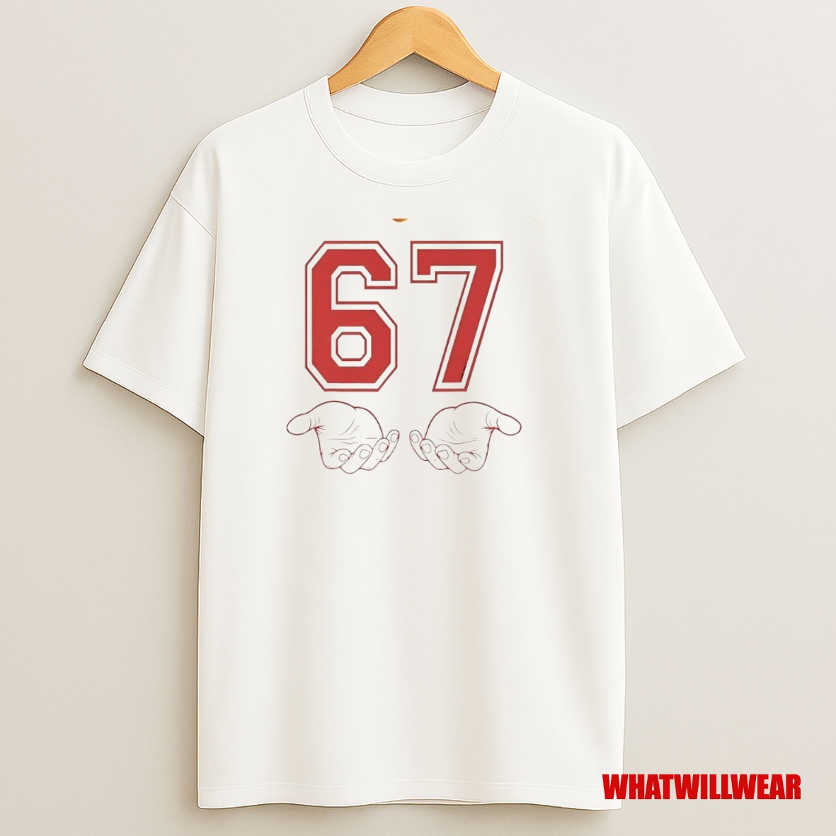 Premium 6 7 Hands Circle Sweatshirt Tee