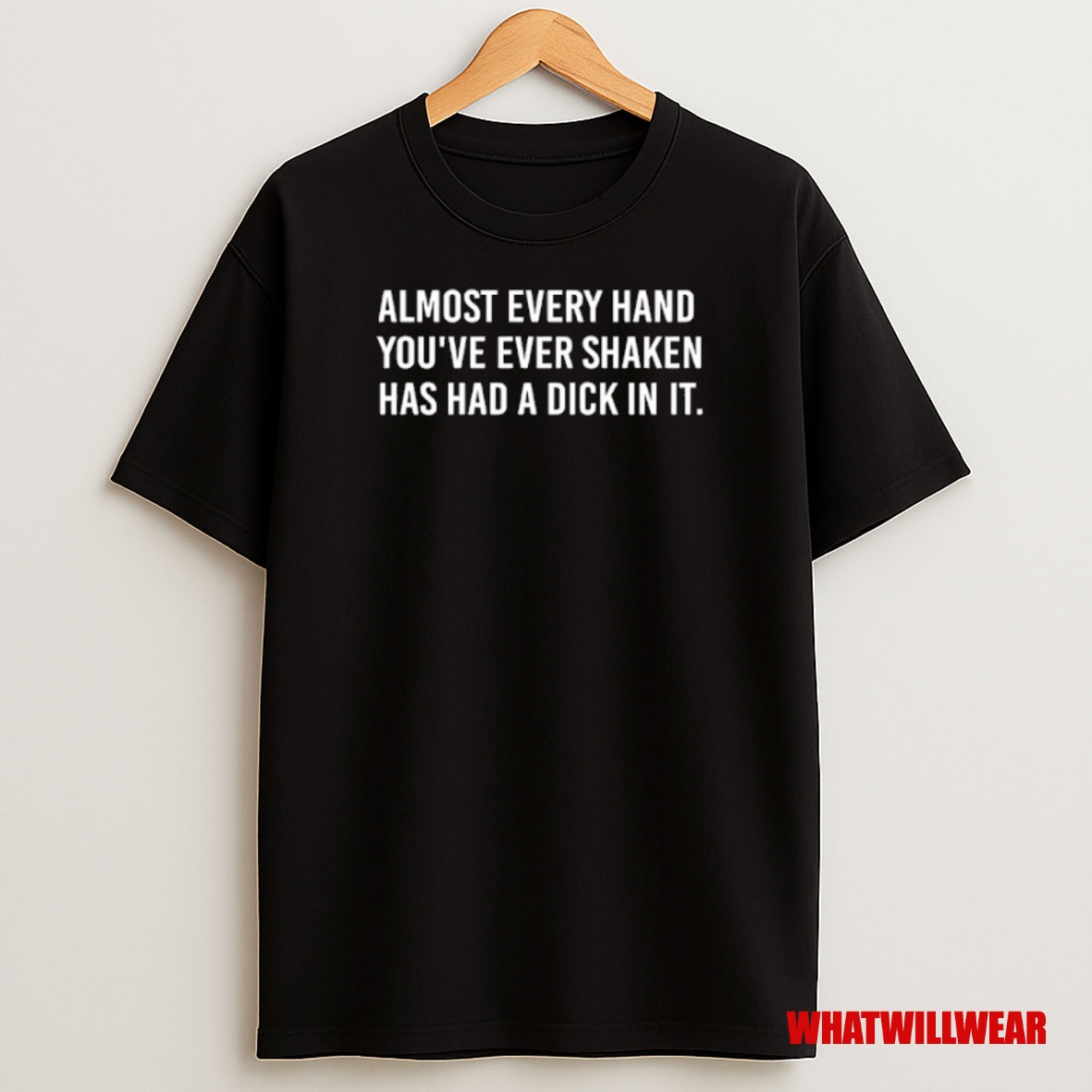 Premium Almost Every Hand Youve Ever Shaken Has Had A Dick In It Sweatshirt Tee
