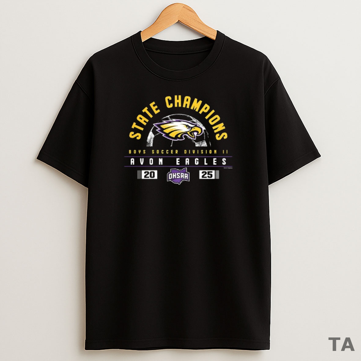 Premium Avon Eagles 2025 Ohsaa Boys Soccer Division 2 State Champions Sweatshirt Tee