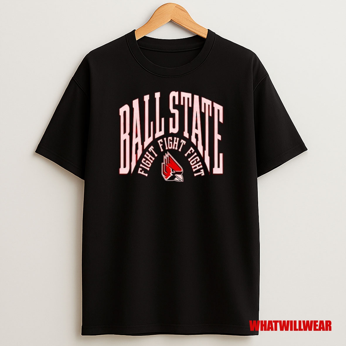 Premium Ball State Fight Fight Fight Ball State Cardinals Football Sweatshirt Tee