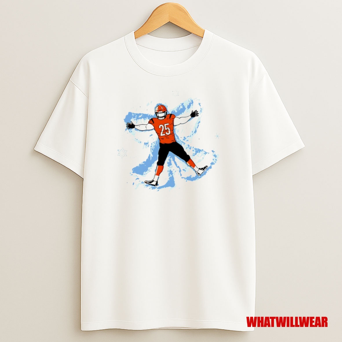 Premium Cincinnati Bengals Football Snow Angel Circle Sweatshirt Tee