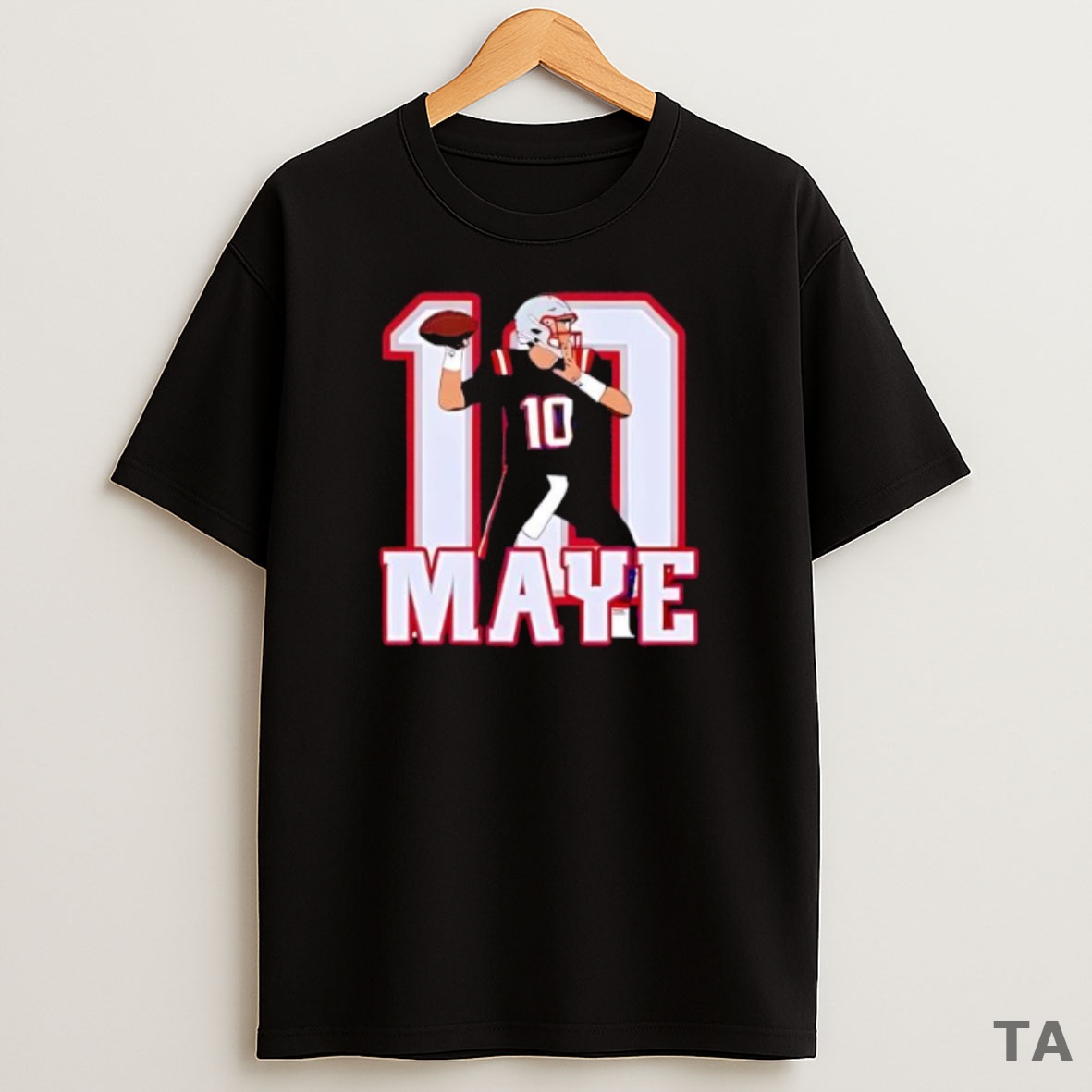 Premium Drake Maye 10 New England Football Player Sweatshirt Tee