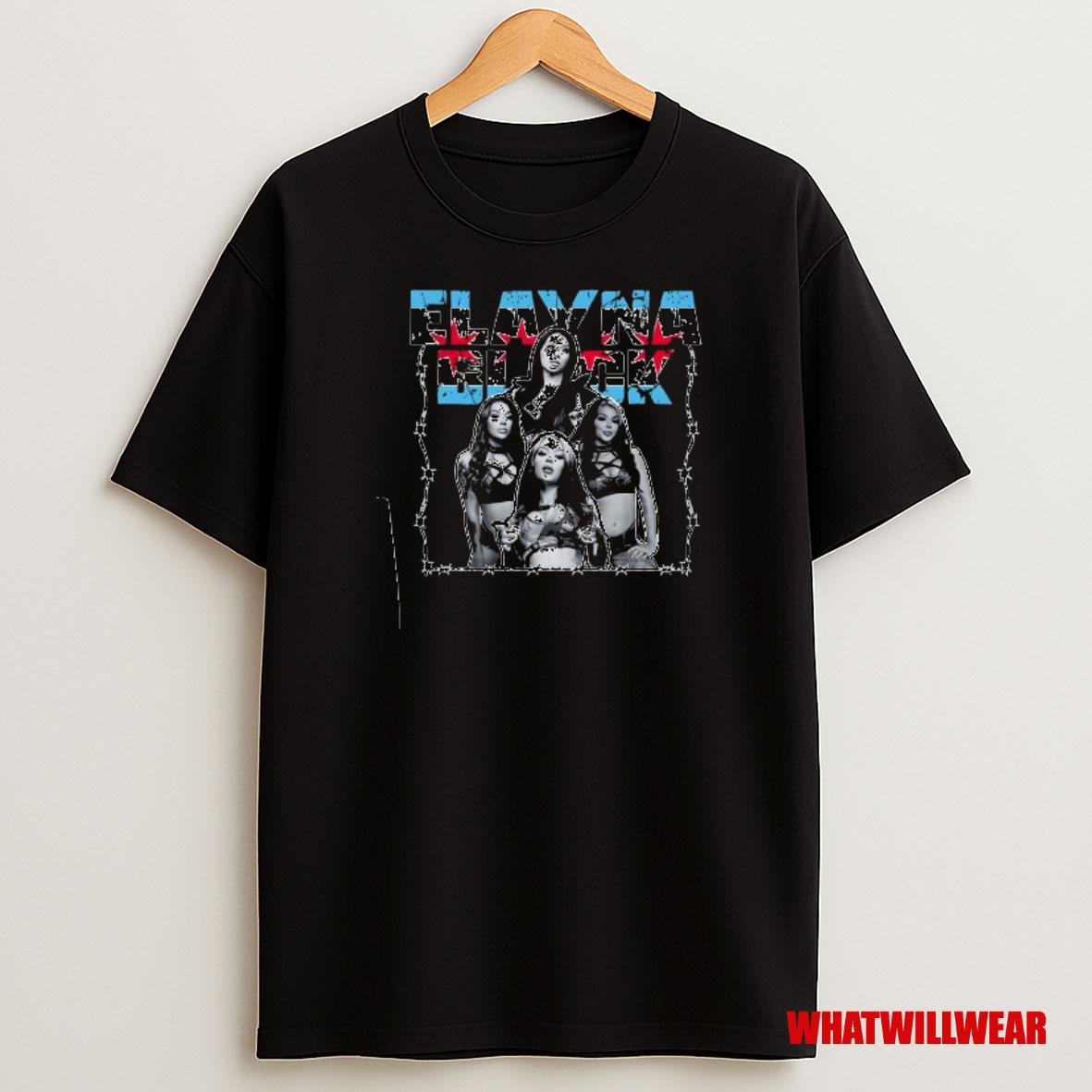 Premium Elayna Black Wwe Sweatshirt Tee