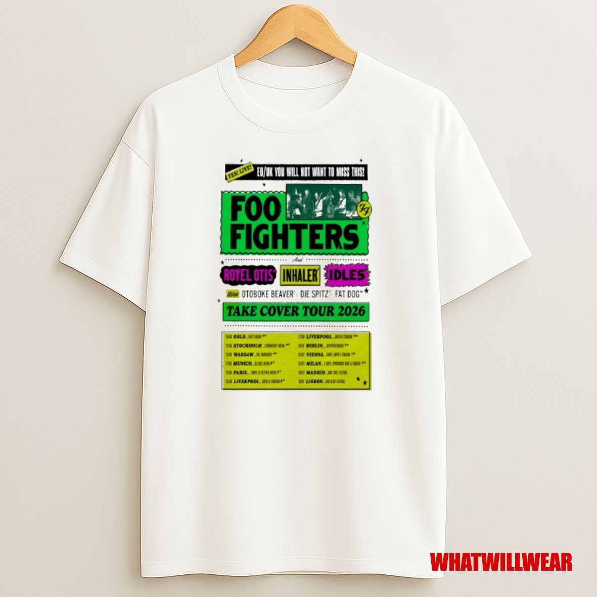 Premium Foo Fighters Take Cover Tour 2026 Eu Uk You Will Not Want To Miss This Sweatshirt Tee