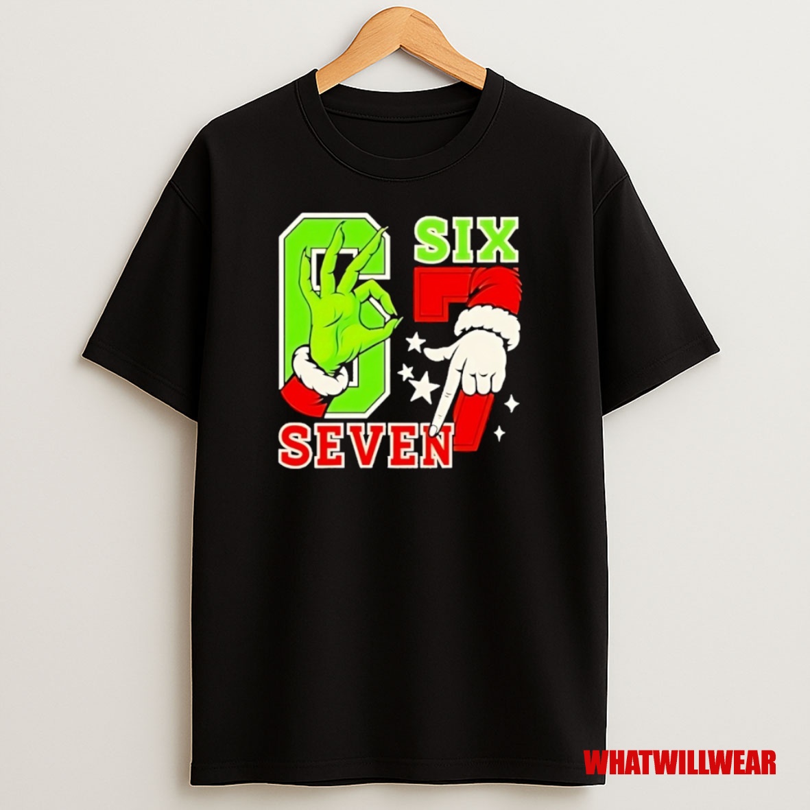 Premium Grinch Santa 67 Christmas Tiktok Trending Sweatshirt Tee