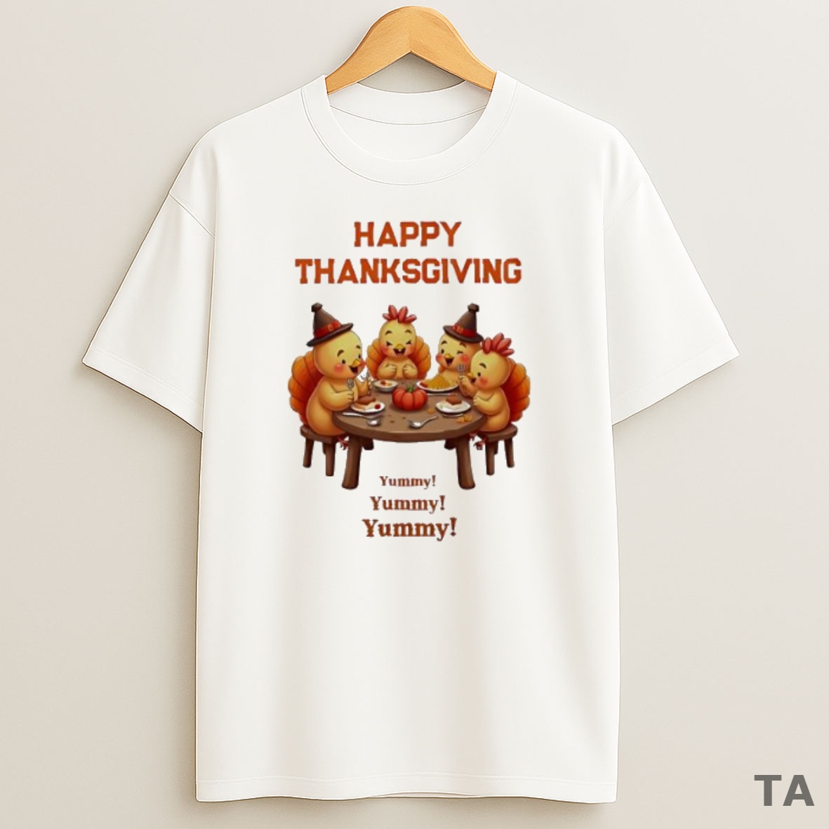 Premium Happy Thanksgiving Cute Turkeys Feast Sweatshirt Tee