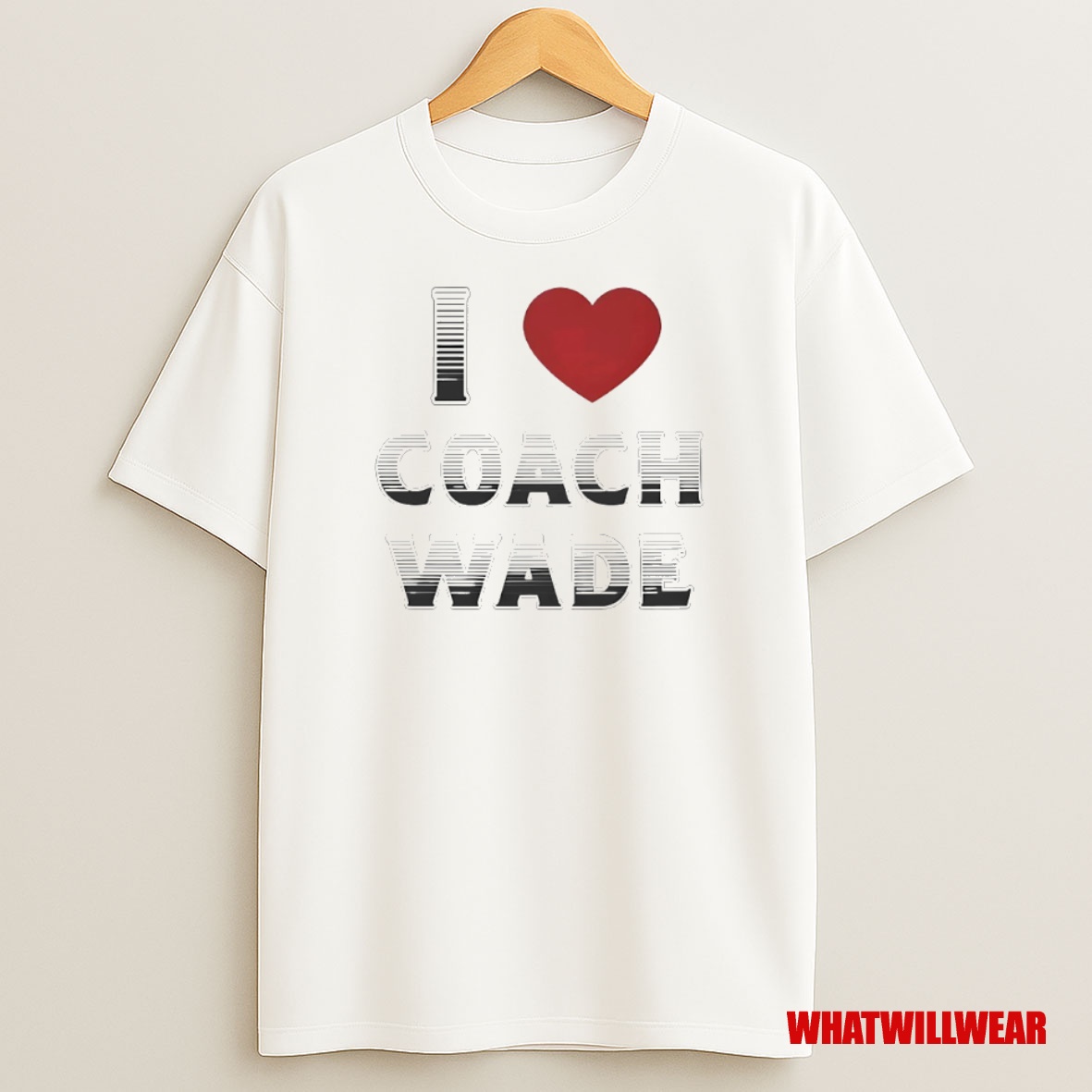 Premium I Love Coach Will Wade Circle Sweatshirt Tee