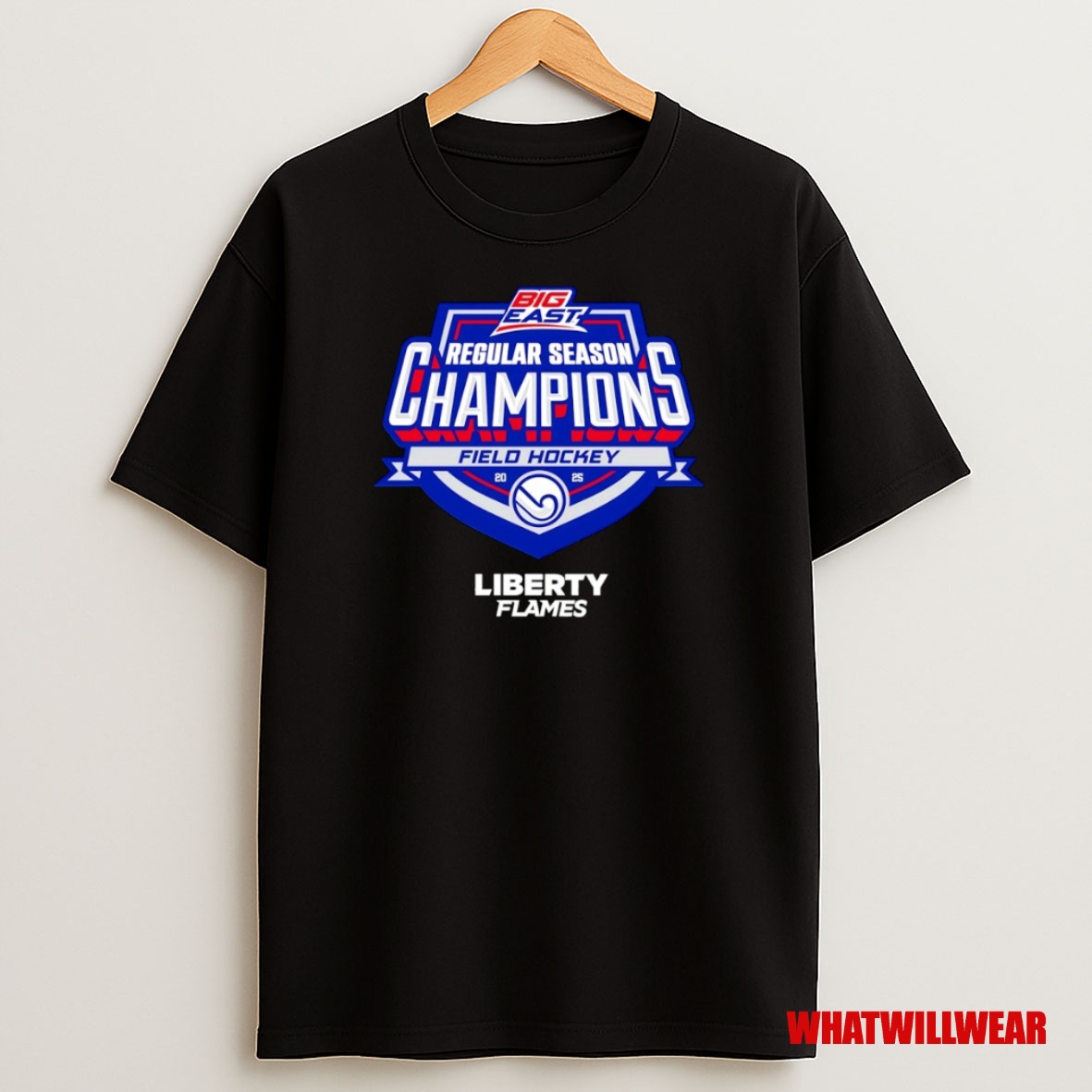 Premium Liberty Flames Field Hockey 2025 Big East Regular Season Champions Logo Sweatshirt Tee