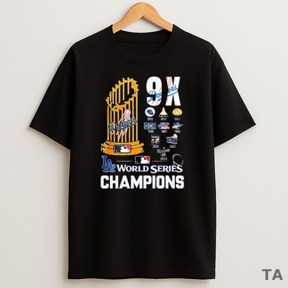Premium Los Angeles Dodgers Mlb 9 X World Series Champions 2024 2025 Sweatshirt Tee
