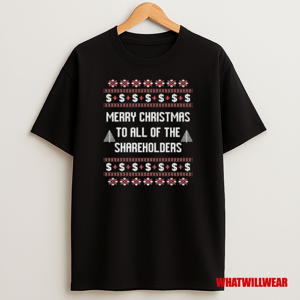 Premium Merry Christmas To All Of The Shareholders Ugly Christmas Sweatshirt Tee